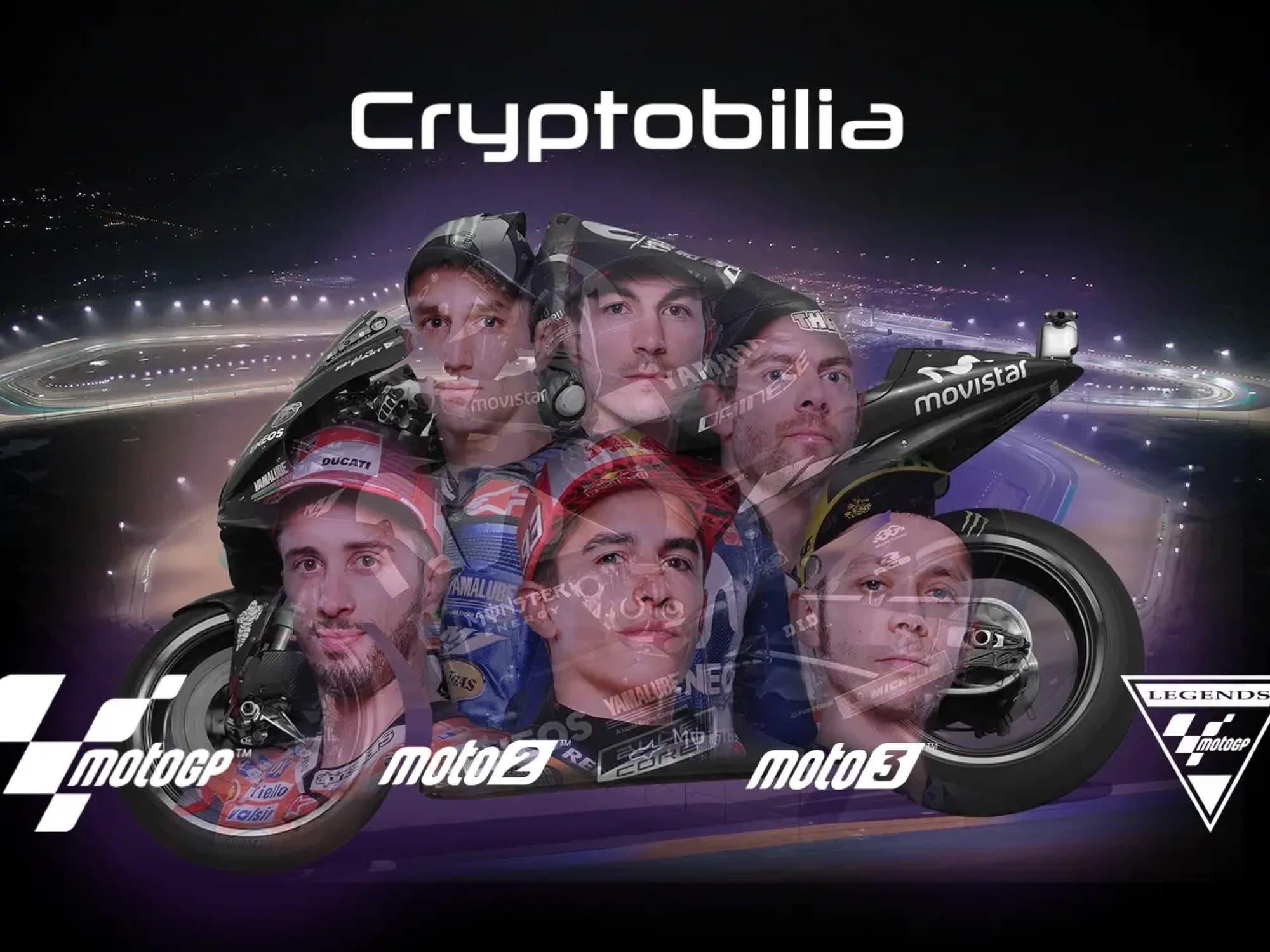 Le card illustrate dei piloti MotoGP realizzate per NinjaStickers